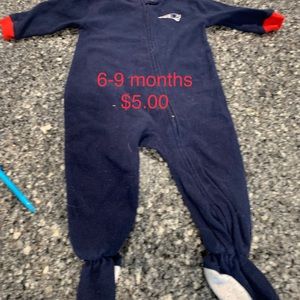 Patriots footsie jammies